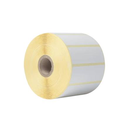 Brother BDE-1J026076-102 White Direct Thermal Die-Cut Label Roll