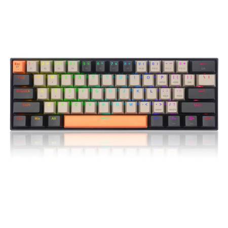 Bluetooth/USB Type-C механична RGB клавиатура Redragon K530-OG-GY-BK-RGB-PRO_BR Draconic PRO Brown Switch - оранжев/сив/черен