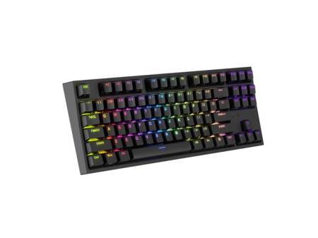 Genesis Gaming Keyboard Thor 404 TKL Black RGB Backlight US Layout Brown Switch