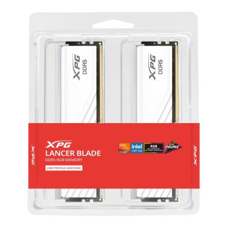 ADATA LANCER BLADE RGB 32GB (2x16GB) DDR5 6400 MHz U-DIMM White