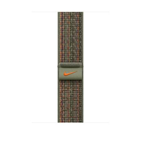 Apple 45mm Sequoia/Orange Nike Sport Loop