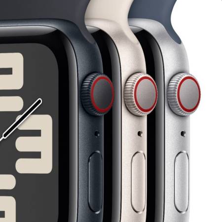 Apple Watch SE2 v2 Cellular 44mm Midnight Alu Case w Midnight Sport Loop
