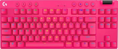 Logitech G PRO X TKL LIGHTSPEED Gaming Keyboard - MAGENTA - US INT'L - 2.4GHZ/BT - N/A - EMEA28-935 - TACTILE