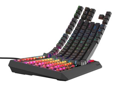 Genesis Gaming Keyboard Thor 230 TKL Lite US Rainbow Mechanical Outemu Red Black Hot Swap