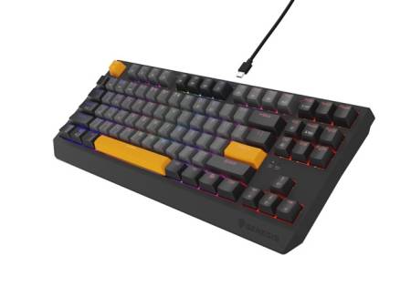 Genesis Gaming Keyboard Thor 230 TKL Anchor Gray Negative US RGB Mechanical Outemu Red