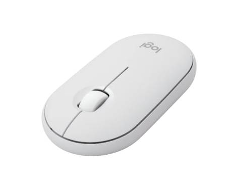 Logitech Pebble Mouse 2 M350s - TONAL WHITE - BT - N/A - EMEA-808 - DONGLELESS