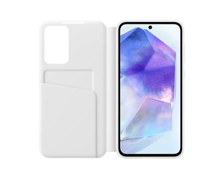 Samsung A55 Smart View Wallet Case White