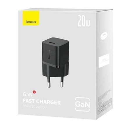 Зарядно устройство Baseus GaN5 20W мини USB-C