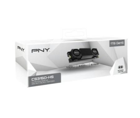 PNY SSD CS3150 M.2 GEN5 1TB Black Heatsink