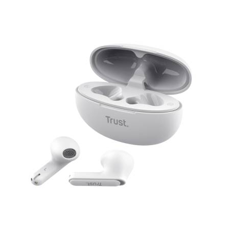TRUST Yavi Bluetooth ENC Earphones White