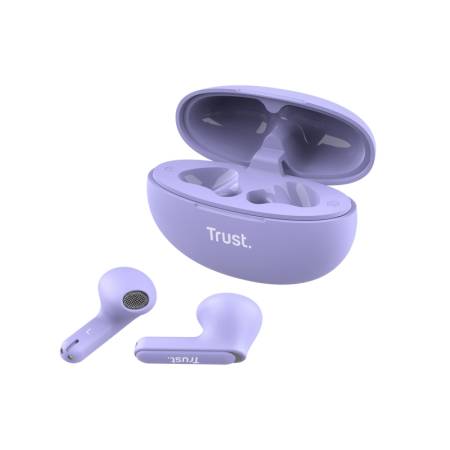 TRUST Yavi Bluetooth ENC Earphones Purple