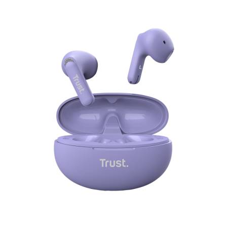 TRUST Yavi Bluetooth ENC Earphones Purple