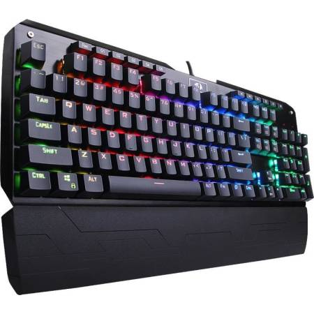 Клавиатура Redragon Indrah механична геймърска RGB K555-BK Blue Switches