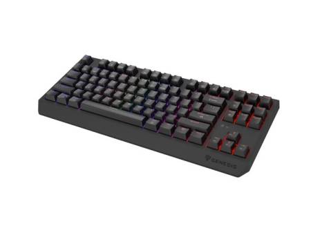 Genesis Gaming Keyboard Thor 230 TKL Wireless US Black RGB Mechanical Outemu Red