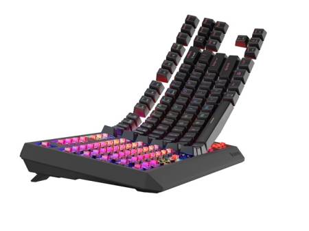 Genesis Gaming Keyboard Thor 230 TKL Wireless US Black RGB Mechanical Outemu Red