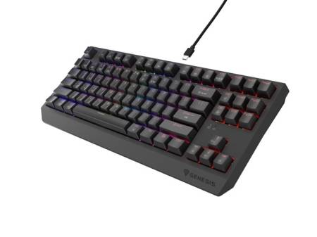 Genesis Gaming Keyboard Thor 230 TKL Wireless US Black RGB Mechanical Outemu Silent Lemon