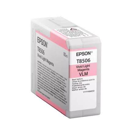 Epson Singlepack Vivid Light Magenta T85060N UltraChrome HD ink 80ml