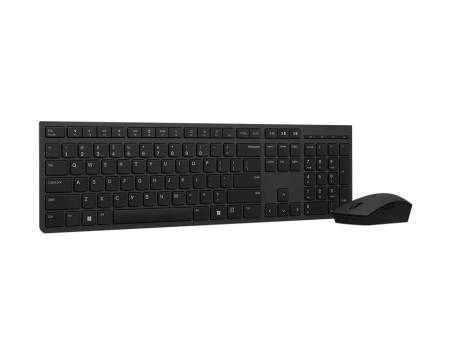 Lenovo Professional Wireless Rechargeable Combo Keyboard and Mouse-US Euro