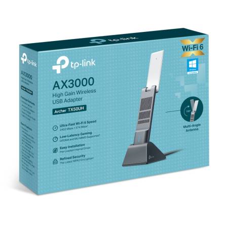 Безжичен USB 2-лентов адаптер TP-Link Archer TX50UH AX3000