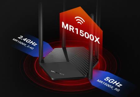 2-лентов Gigabit WiFi 6 рутер Mercusys MR70X AX1800