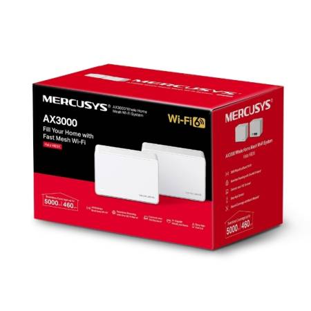 Безжична Wi-Fi Mesh система Mercusys Halo H80X 2-pack AX3000