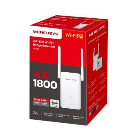 Удължител на обхват Mercusys ME70X AC1800