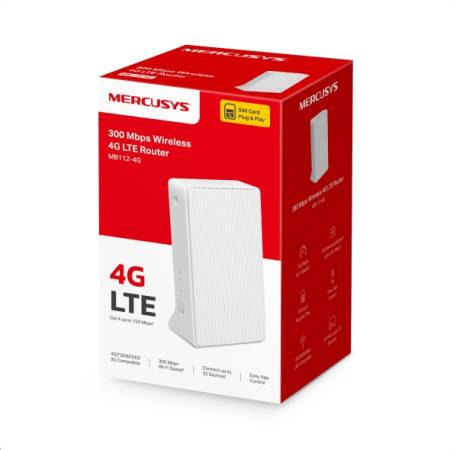 Безжичен 4G LTE Рутер Mercusys MB112-4G 300 Mbps