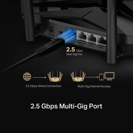 8-поточен Wi-Fi 6 рутер Mercusys MR90X AX6000