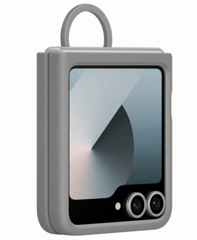 Samsung Grey Silicone Case - For Samsung Galaxy Z Flip 6