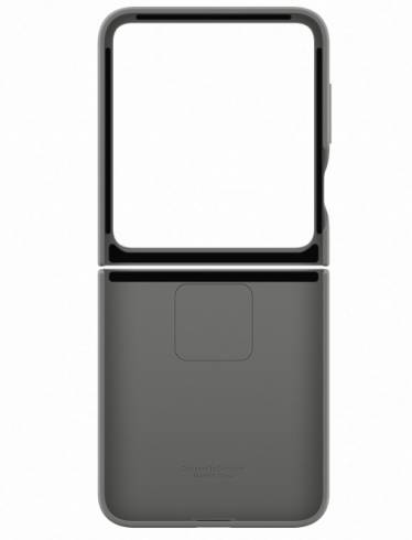 Samsung Grey Silicone Case - For Samsung Galaxy Z Flip 6