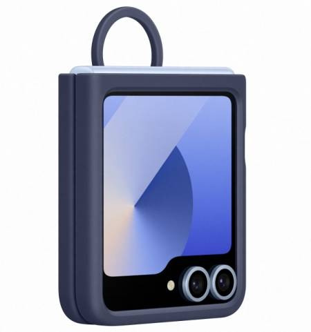 Samsung Galaxy Flip6 Silicone Case  Ring Navy