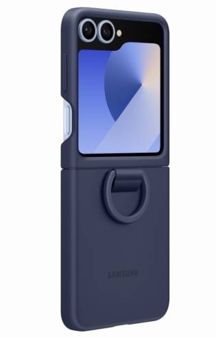 Samsung Galaxy Flip6 Silicone Case  Ring Navy