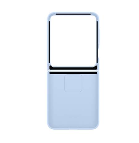 Samsung Galaxy Flip6 Silicone Case with Ring Blue