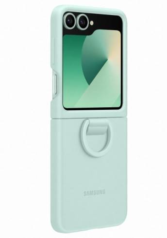 Samsung Galaxy Flip6 Silicone Case  Ring Mint