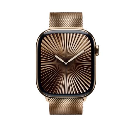 Apple Watch 46mm Milanese Loop: Gold Milanese Loop - S/M