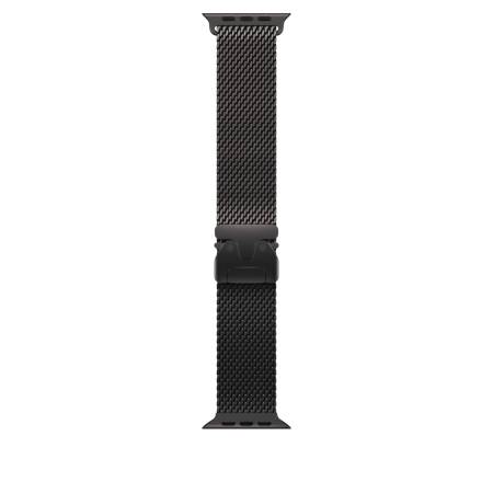 Apple Watch 49mm Milanese Loop: Black Titanium Milanese Loop - Small