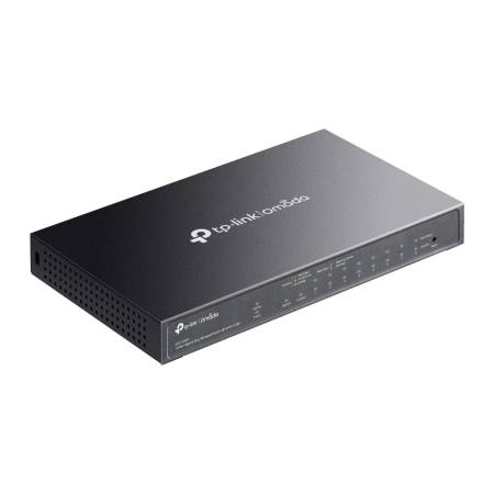 10-портов комутатор TP-Link Omada ES210GMP Gigabit Easy Managed Switch с 8 PoE+ порта