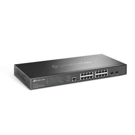 16-портов комутатор TP-Link Omada SG3218XP-M2 2.5G и 2-порта 10GE SFP+ L2+ управляем с 8-порта PoE+