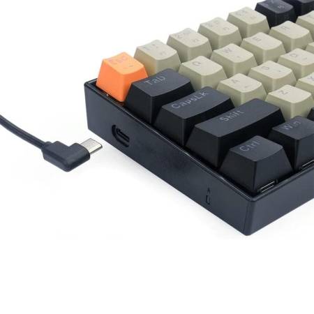 Клавиатура Redragon Lakshmi Rainbow механична геймърска K606-OG-BK-GY с blue switches