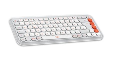 Logitech Pop Icon Combo - White - US INT'L - BT - N/A - INTNL-973