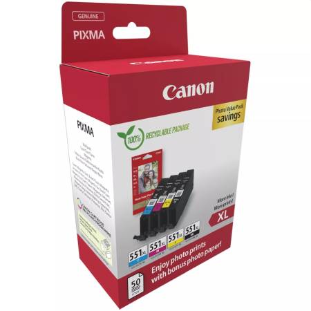 Canon CLI-551XL C/M/Y/BK Photo Value Pack