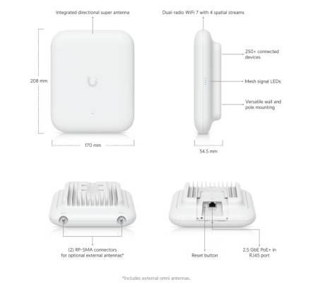 Точка за достъп Ubiquiti U7-Outdoor